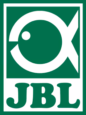Green and white logo featuring a stylized fish shape with a round eye and the letters JBL below.
