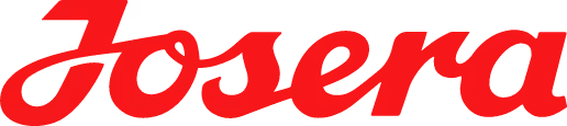 Josera brand logo text in red cursive script on a transparent background.