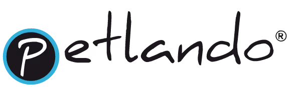 Petlando brand logo with stylized text and letter P in a circle.